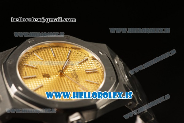 Audemars Piguet Royal Oak Swiss Ronda 763 Quartz Champagne Dial Steel Band - Click Image to Close